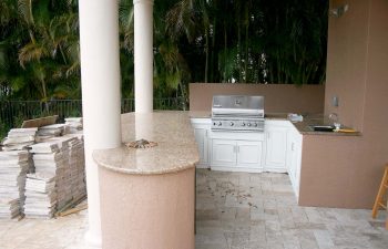 outdoor kitchen