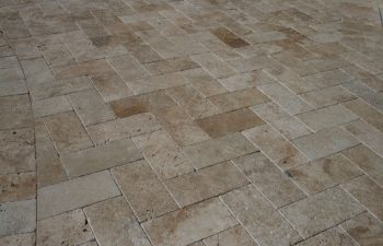 interlocking brick paver patio