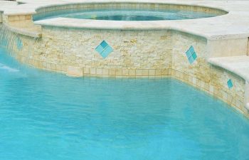 spa pools with decorative tiles