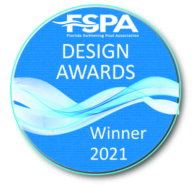 Florida Swimming Pool Association Design Awards Winner Badge 2021